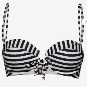 Superdry | White & Black Stripe Alice Bikini Top - Women XXS